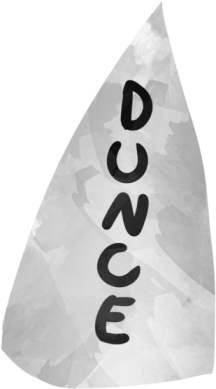 Dunce cap (PBRW denied)